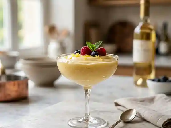 Sabayon mousseux au vin blanc et citron - Photo de présentation