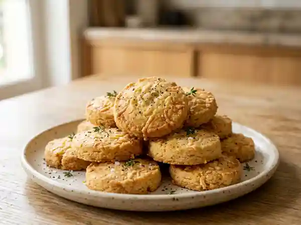 Sablés au fromage croustillants et savoureux - Photo de présentation