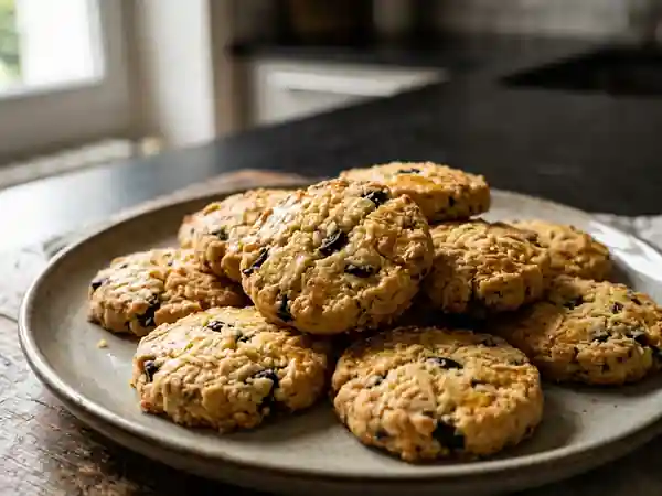 Sablés aux olives et parmesan : biscuits salés croustillants et gourmands - Photo de présentation