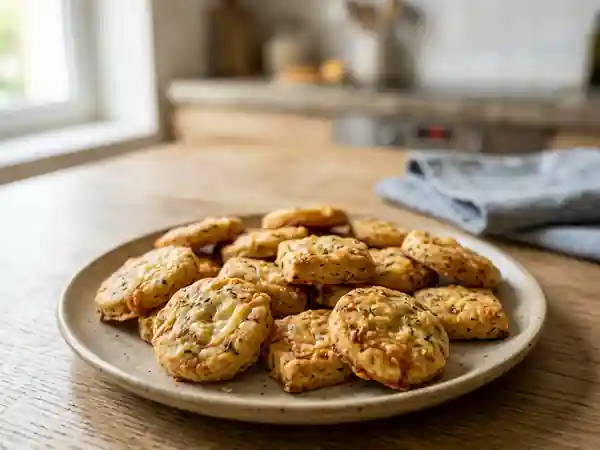 Sablés Croustillants Fromage et Herbes - Photo de présentation