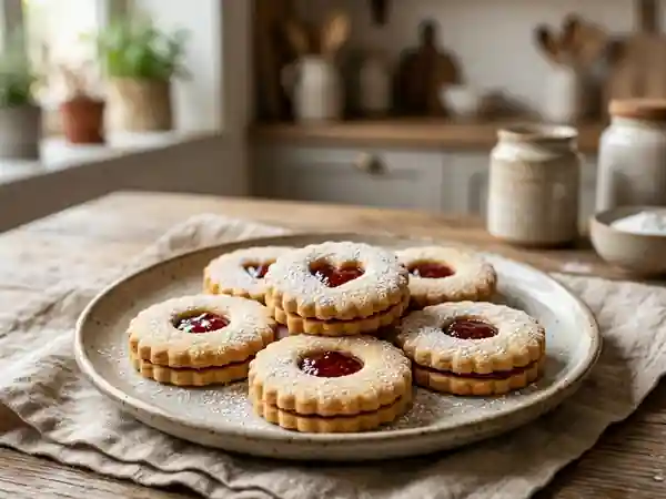 Sablés fondants au cœur de fraise - Photo de présentation
