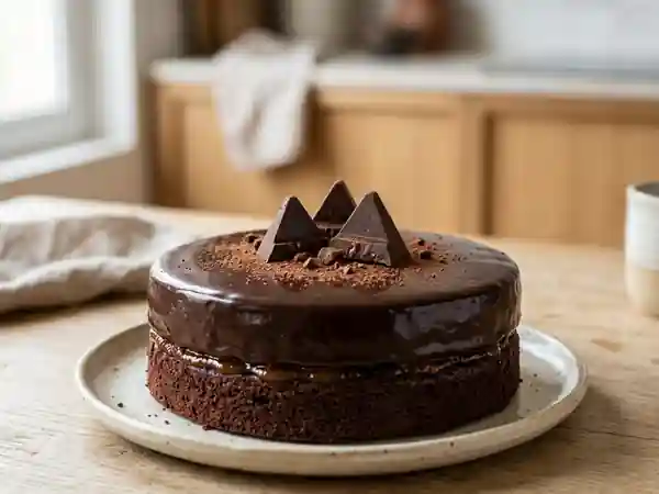 Sachertorte intense au Toblerone noir & abricot - Photo de présentation
