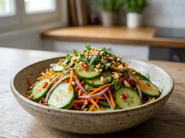 Salade de concombre thaï croquante - Photo de présentation