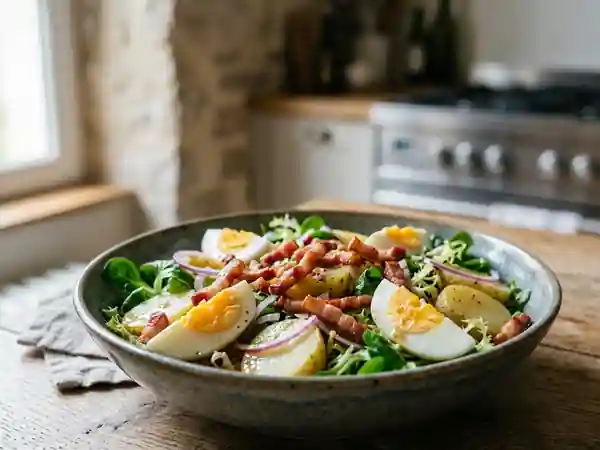 Salade Ardennaise au Lard : Recette Authentique et Savoureuse - Photo de présentation