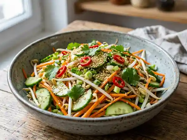 Salade de soja croquante au sésame - Photo de présentation