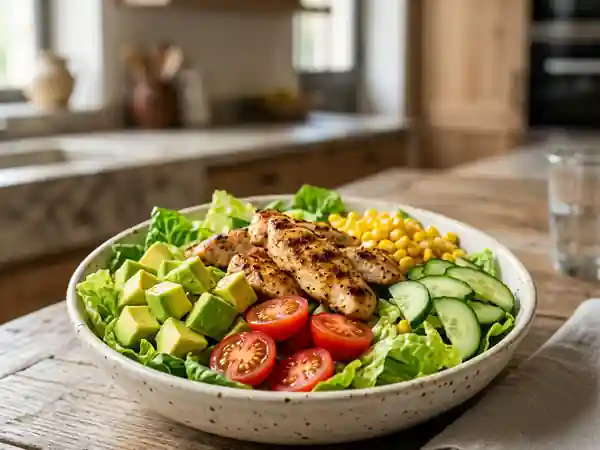 Salade californienne fraîche et gourmande - Photo de présentation