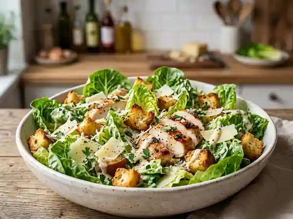 Salade César à la Brutus : recette gourmande et savoureuse - Photo de présentation