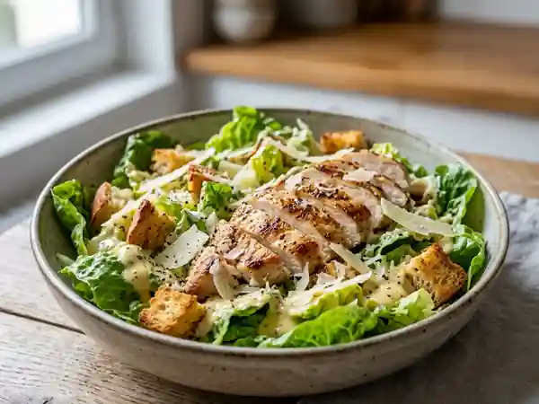 Salade César Croquante au Poulet Doré - Photo de présentation