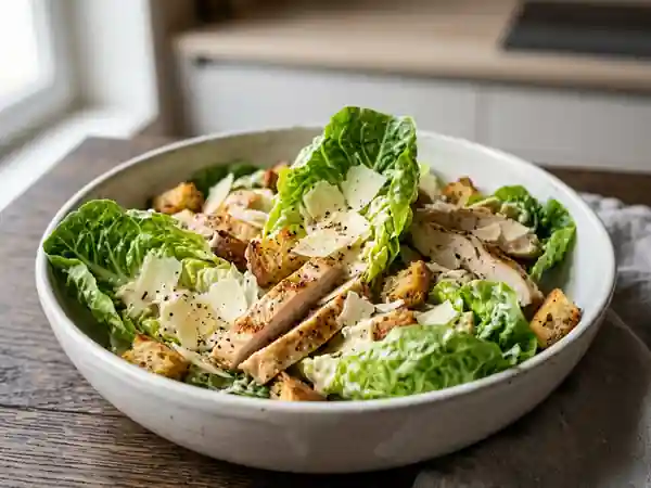 Salade César gourmande selon Edith : recette classique et savoureuse - Photo de présentation