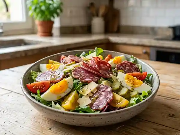 Salade Rustique au Saucisson et Cornichons - Photo de présentation