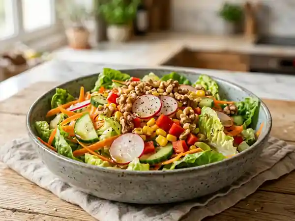 Salade Craquante et Colorée aux Légumes Frais - Photo de présentation