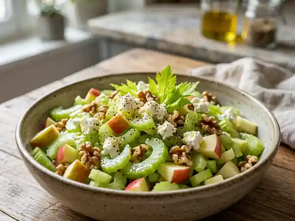 Salade croquante céleri, pomme et chèvre - Photo de présentation