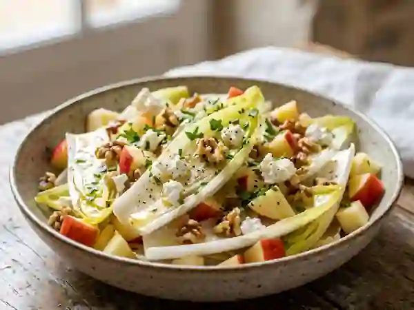 Salade Endive, Pomme et Chèvre Frais - Photo de présentation