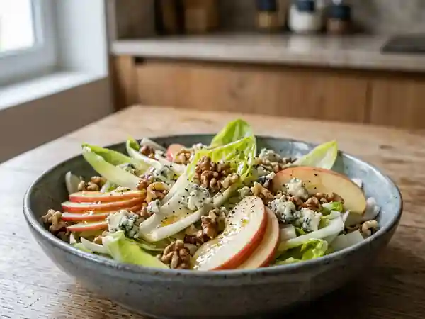 Salade d'endives, bleu crémeux et noix - Photo de présentation