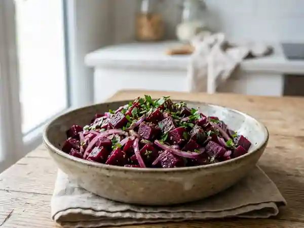 Betteraves fondantes au cumin et herbes fraîches - Photo de présentation