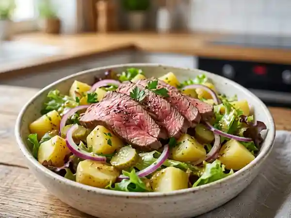 Salade de bœuf et pommes de terre fondantes - Photo de présentation