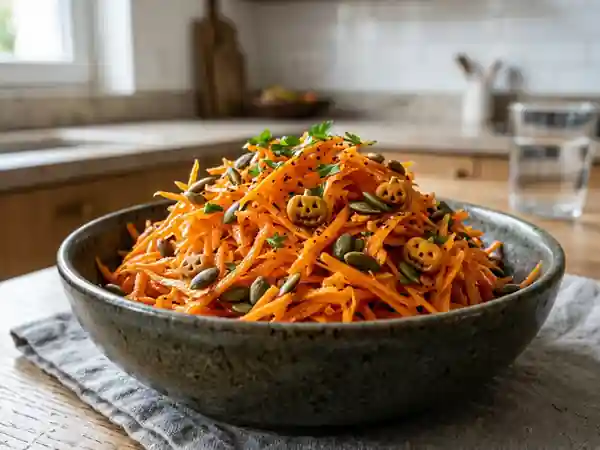 Salade de Carottes Râpées d'Halloween aux Saveurs d'Automne - Photo de présentation