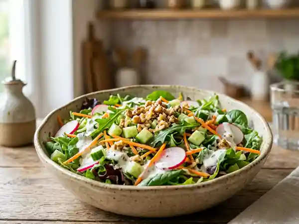 Salade de crudités croquante au Carré Frais - Photo de présentation