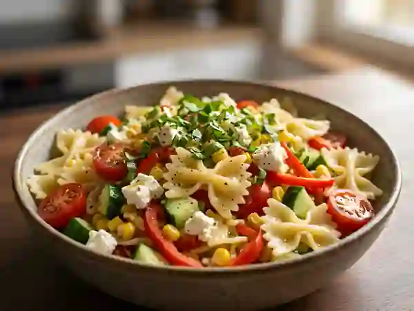 Salade de Farfalle Croquante à la Feta - Photo de présentation