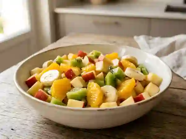 Salade de fruits fraîche au miel et néroli - Photo de présentation