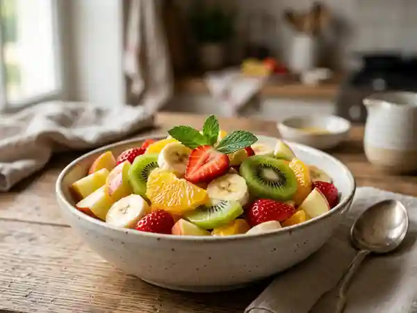 Salade de fruits croquante et acidulée - Photo de présentation