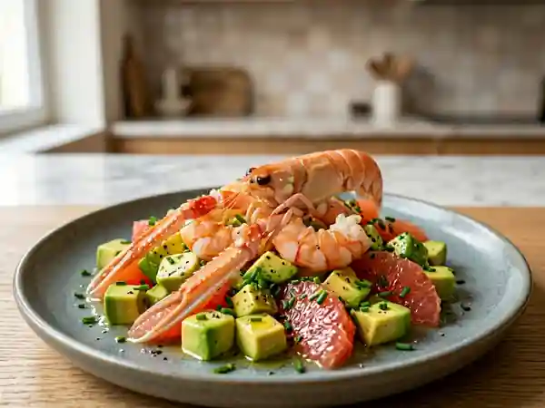 Salade de langoustines acidulée et fondante - Photo de présentation