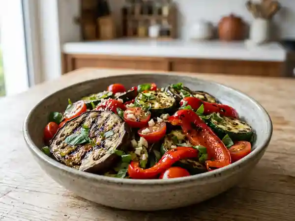 Légumes grillés fondants au basilic - Photo de présentation
