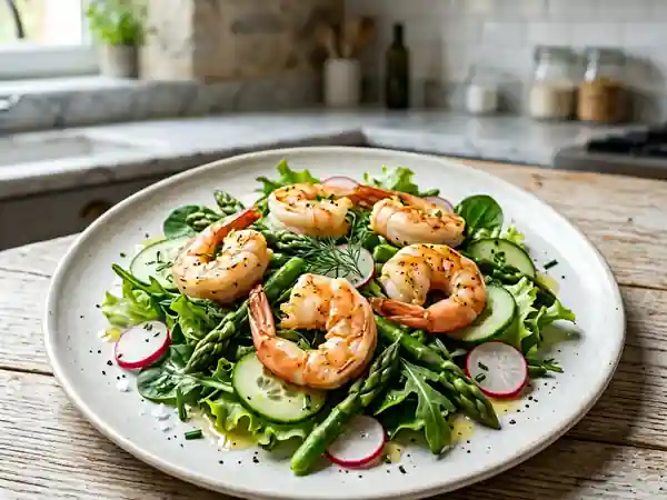 Salade Croquante aux Langoustines Snackées - Photo de présentation