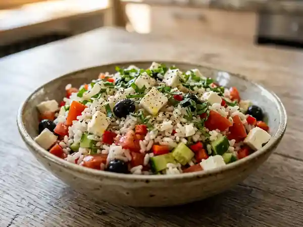 Salade de riz corse savoureuse et fraîche - Photo de présentation