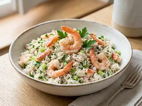 Salade de Riz Crémeuse au Crabe et Whisky - Photo de présentation