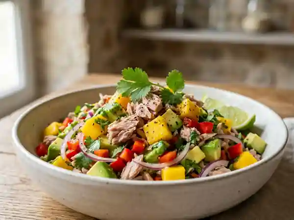 Salade Thon, Mangue et Avocat au Citron Vert - Photo de présentation