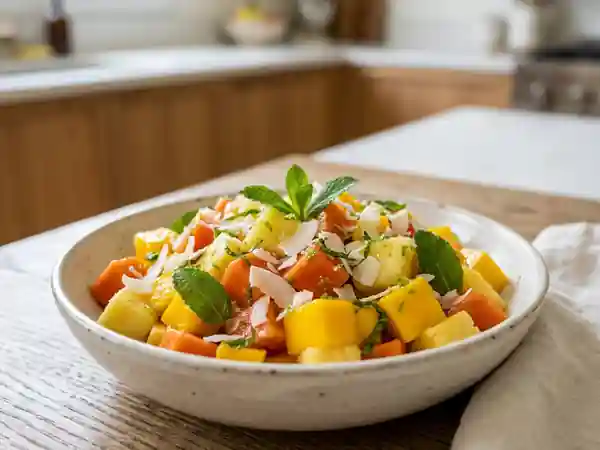 Salade exotique des îles au rhum blanc - Photo de présentation