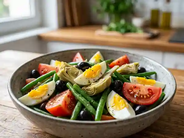 Salade d'artichauts niçoise croquante - Photo de présentation
