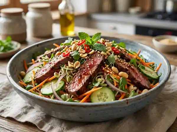 Salade de bœuf à la citronnelle, fraîche et acidulée - Photo de présentation