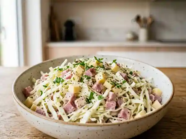 Chou blanc croquant à l'épaule et emmental - Photo de présentation