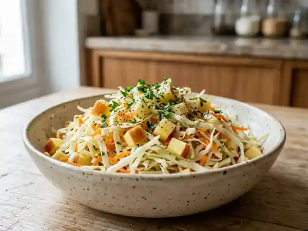 Salade de chou croquante aux pommes - Photo de présentation