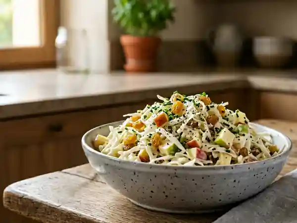 Chou croquant, pommes et raisins au miel - Photo de présentation
