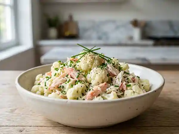 Salade de chou-fleur croquante au crabe - Photo de présentation