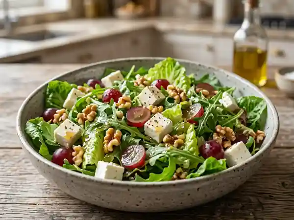 Salade Feta Raisins au Miel et Noix Croquantes - Photo de présentation