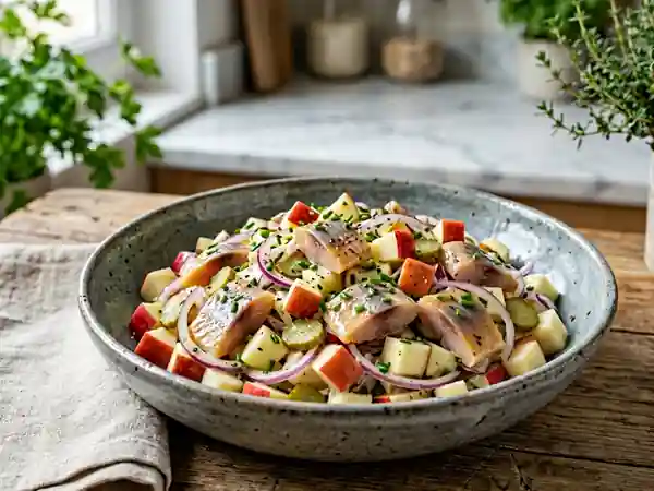 Hareng fumé et pommes Granny croquantes - Photo de présentation