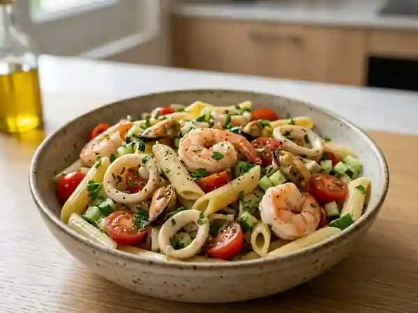 Penne iodées aux fruits de mer et citron - Photo de présentation
