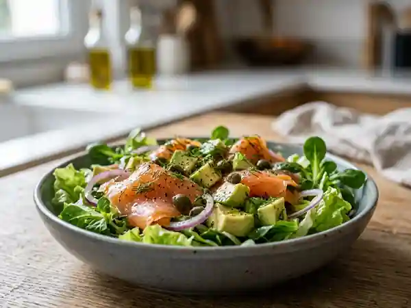Fraîcheur saumon fumé et avocat fondant - Photo de présentation