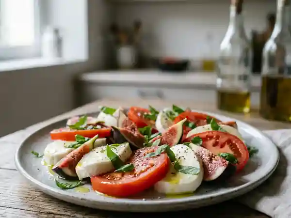 Tomates Mozzarella et Figues Fondantes - Photo de présentation