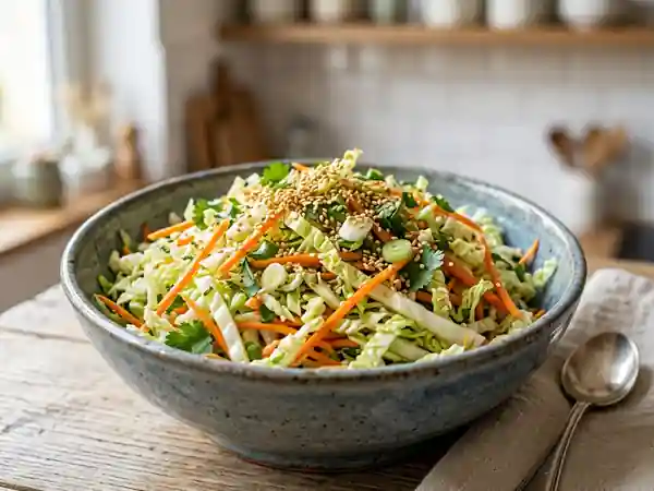 Salade de chou chinois croquante au sésame - Photo de présentation