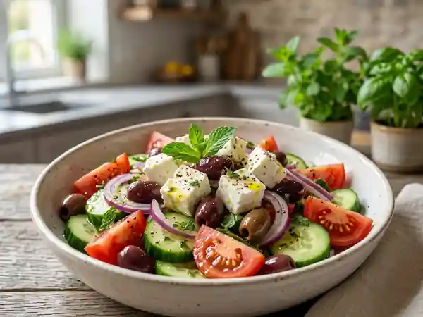Salade fraîcheur à la feta et légumes croquants - Photo de présentation