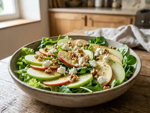 Salade fraîcheur aux deux pommes croquantes - Photo de présentation