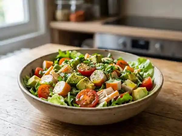 Salade avocat-surimi fondante et acidulée - Photo de présentation