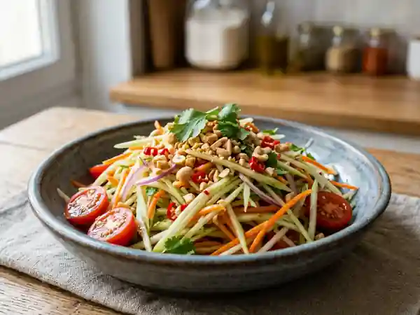 Salade fraîcheur de papaye verte à la tahitienne - Photo de présentation