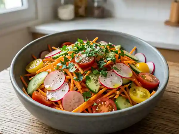 Salade Croquante aux Petits Légumes - Photo de présentation