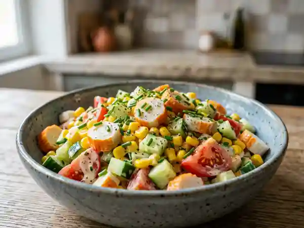 Salade de surimi ultra-fraîche et croquante - Photo de présentation